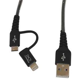 Cable mùltiple micro usb y iphone Dag metàlico 1,5 metros