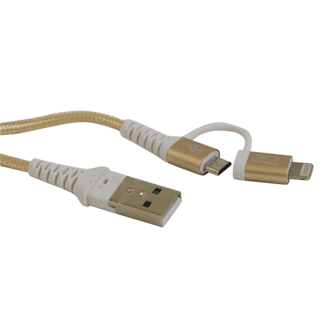 Cable múltiple Micro Usb y Iphone cuerda 1,5 metros