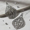 Aros Gota Mandala de plata 3