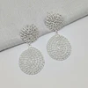 Aros colgante plata cadena FLAT 1