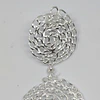 Aros colgante plata cadena FLAT 2