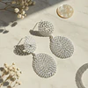 Aros colgante plata cadena FLAT 3