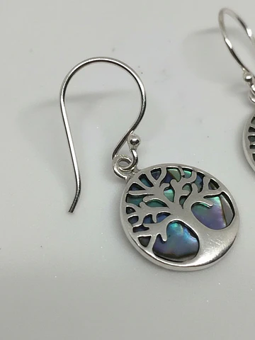 Aros colgantes de Plata
