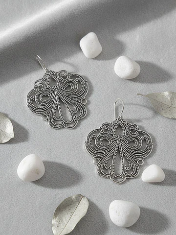 Aros colgantes de Plata
