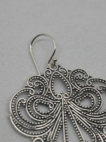 Aros colgantes de Plata
