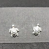 Aros de Boton de plata 2