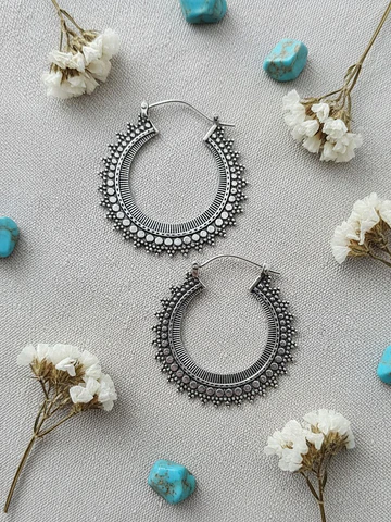Aros colgantes de Plata