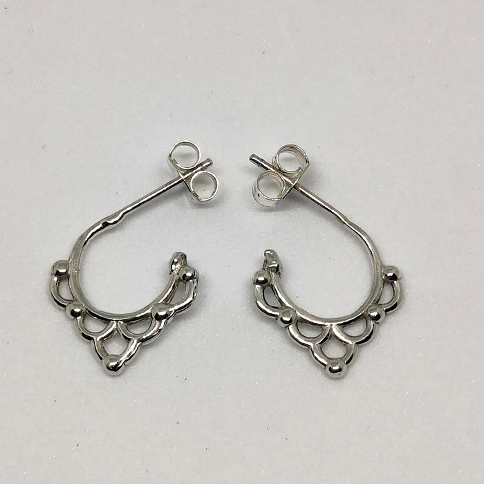 Aros colgantes de Plata