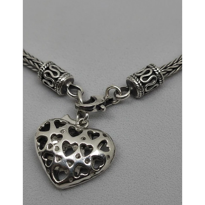 Pulsera de Plata - Corazón 3