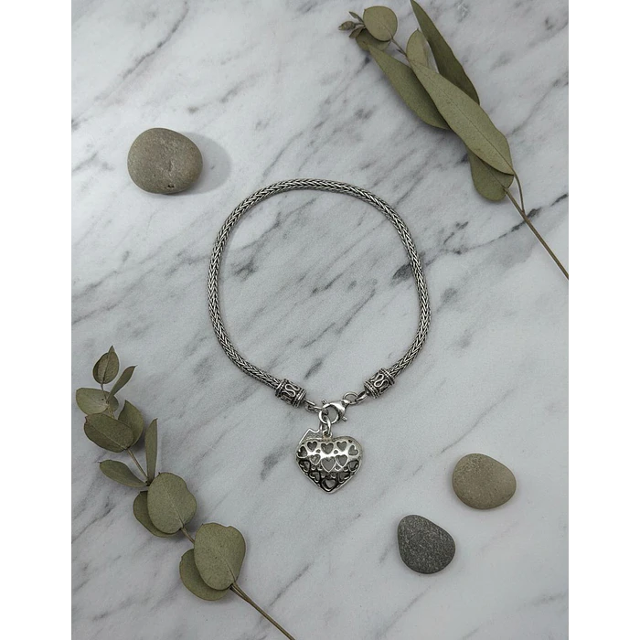 Pulsera de Plata - Corazón 4