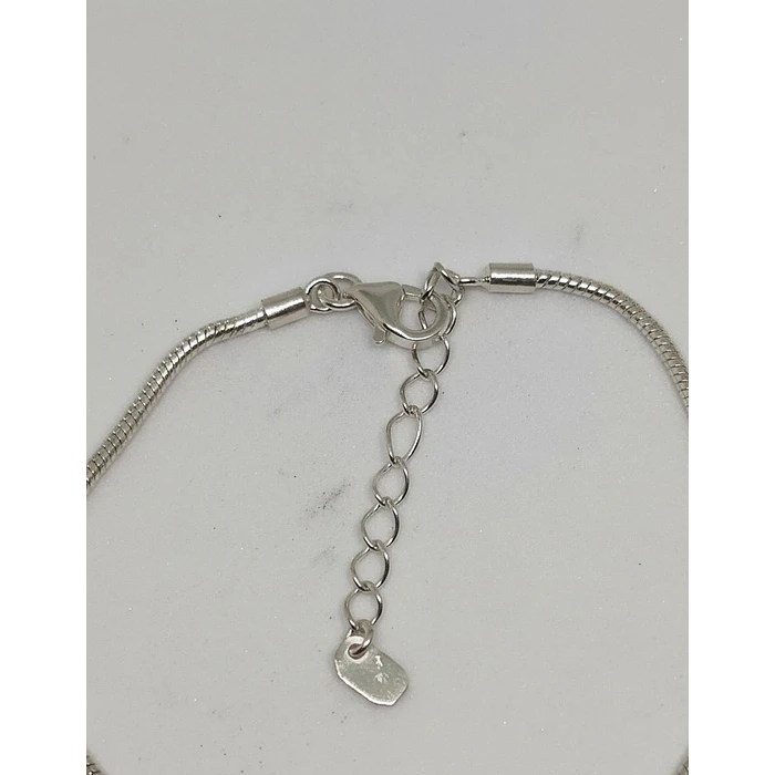 Pulsera de Plata - Ágata Blanca 3
