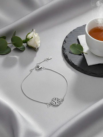 Pulsera de Plata - Ágata Blanca