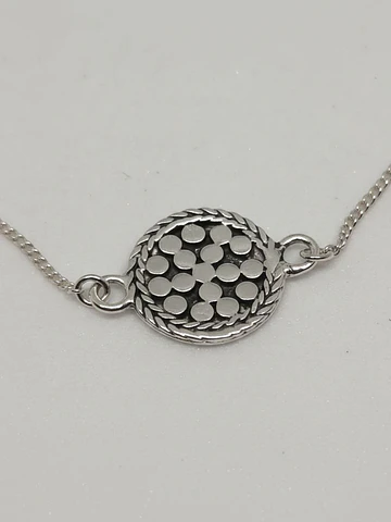 Pulsera de Plata - Ágata Blanca