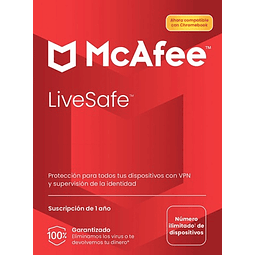 McAfee LiveSafe-Lizenz – 1 Jahr – Mehrere Geräte