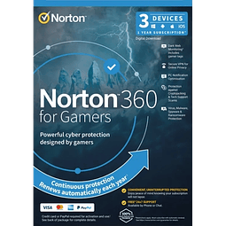  Norton 360 for Gamers | 3 Geräte | 1 Jahr | 2026 | 50 Gb