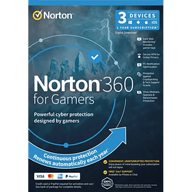  Norton 360 for Gamers | 3 Geräte | 1 Jahr | 2026 | 50 Gb