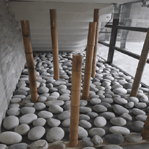 Bolón Ágata Blanco y Gris