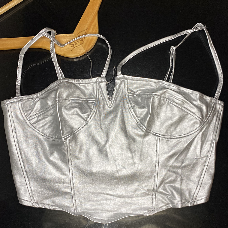 Bra metálico Silver 1