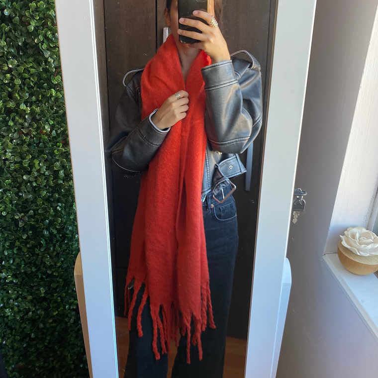 Bufanda alpaca Naranja 2