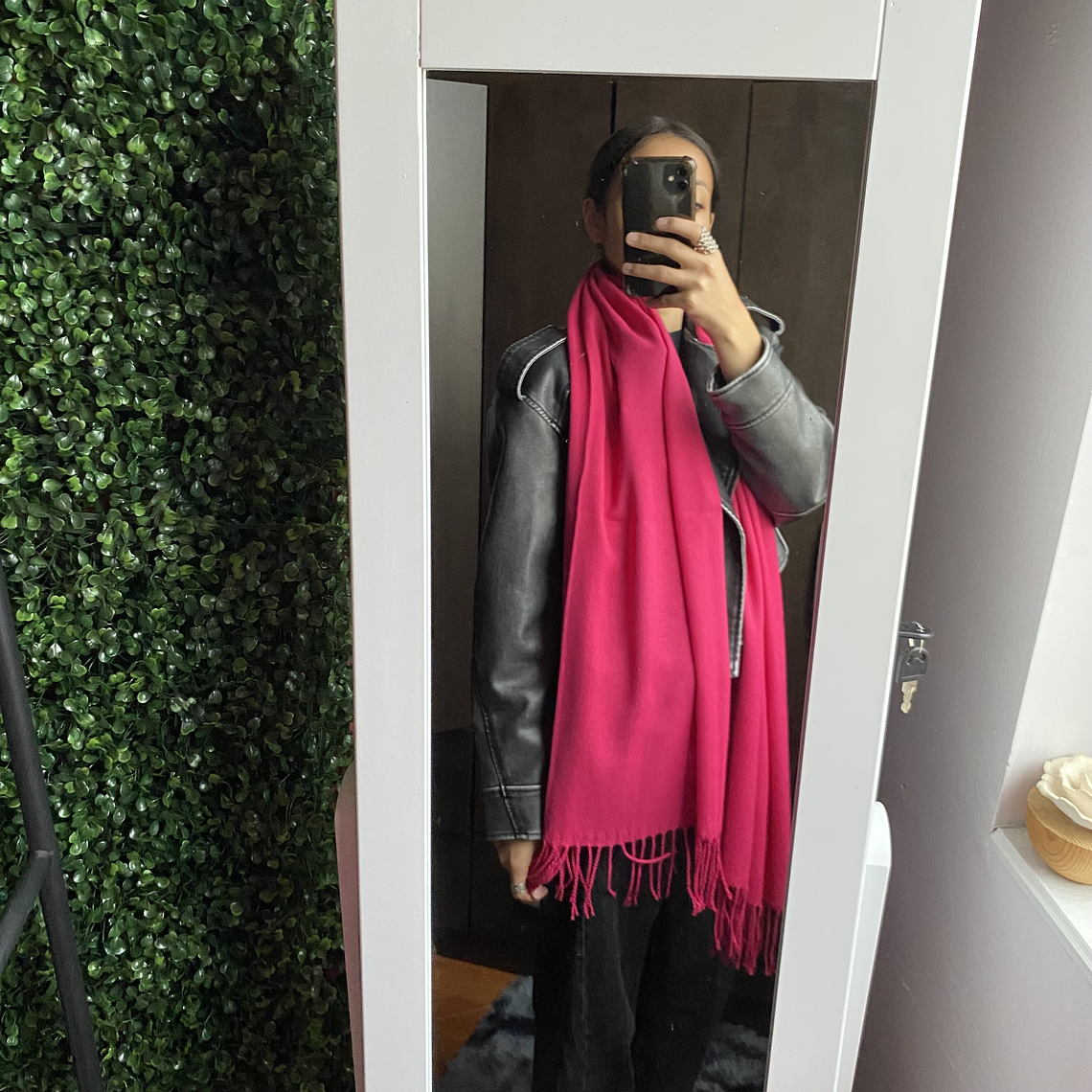 Bufanda cashmere Fucsia 1
