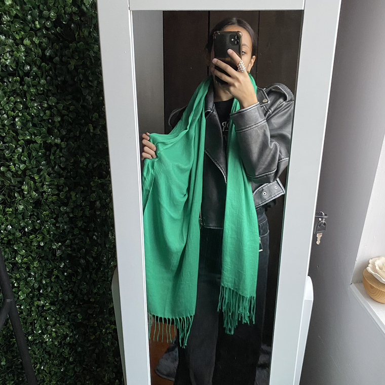 Bufanda cashmere Verde 1