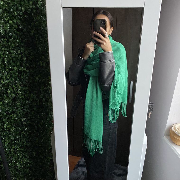 Bufanda cashmere Verde 3