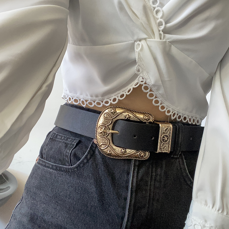 Hebilla y tachas Gold 1