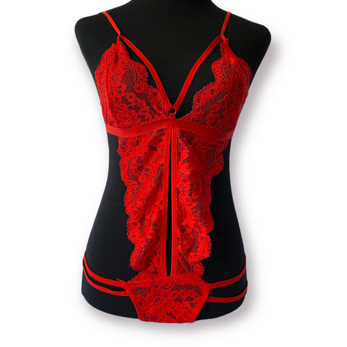 Enterito encaje Rojo 1