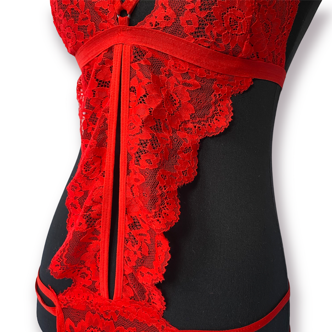 Enterito encaje Rojo 3