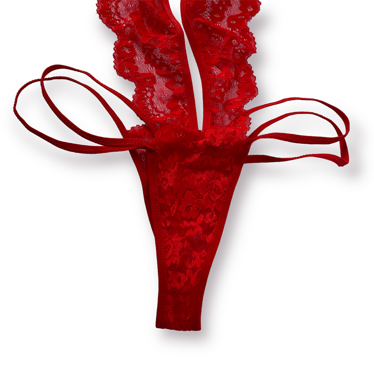 Enterito encaje Rojo 5