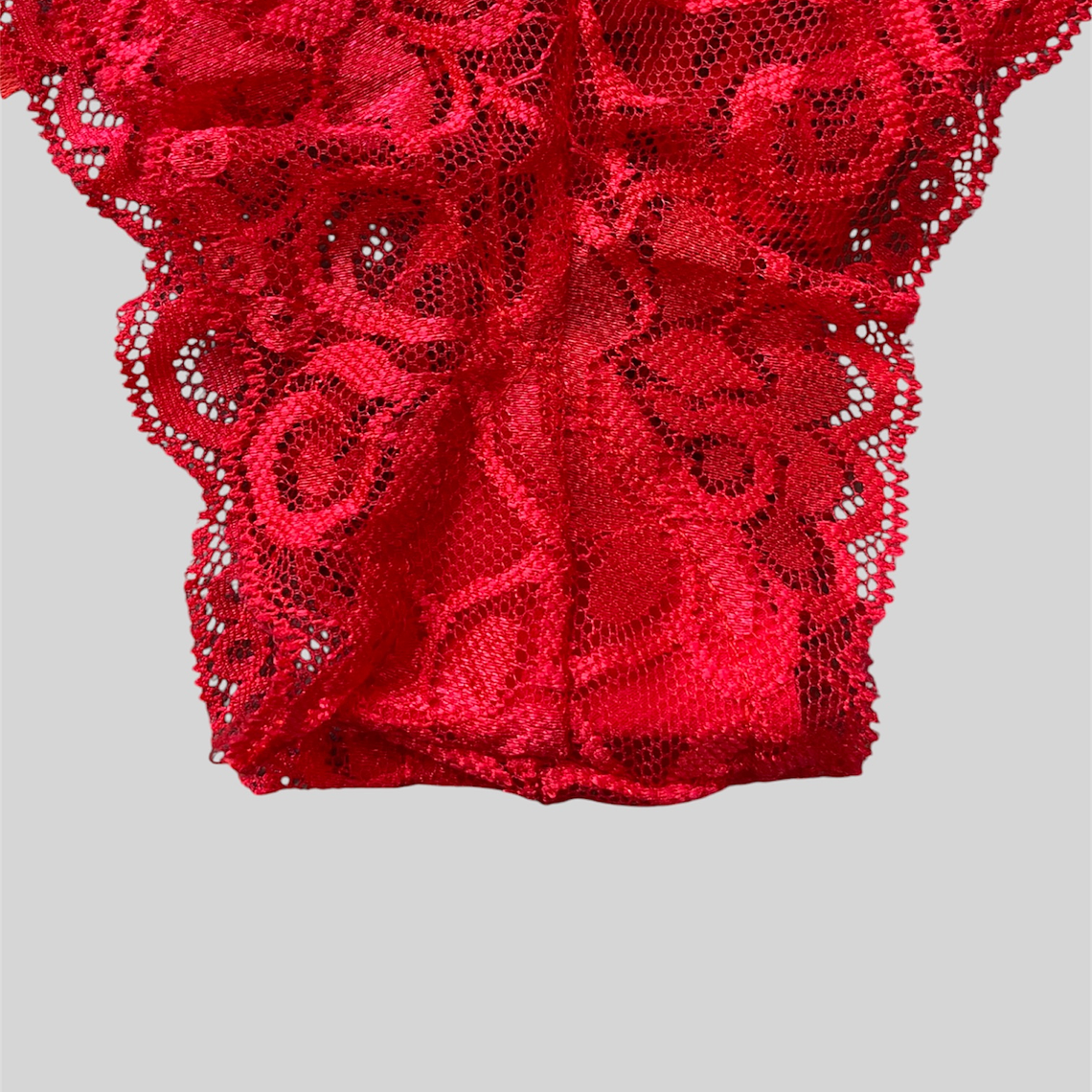 Tanga encaje floral cruzada 4