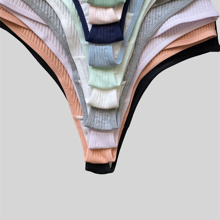 Braguitas algodón rayas  14