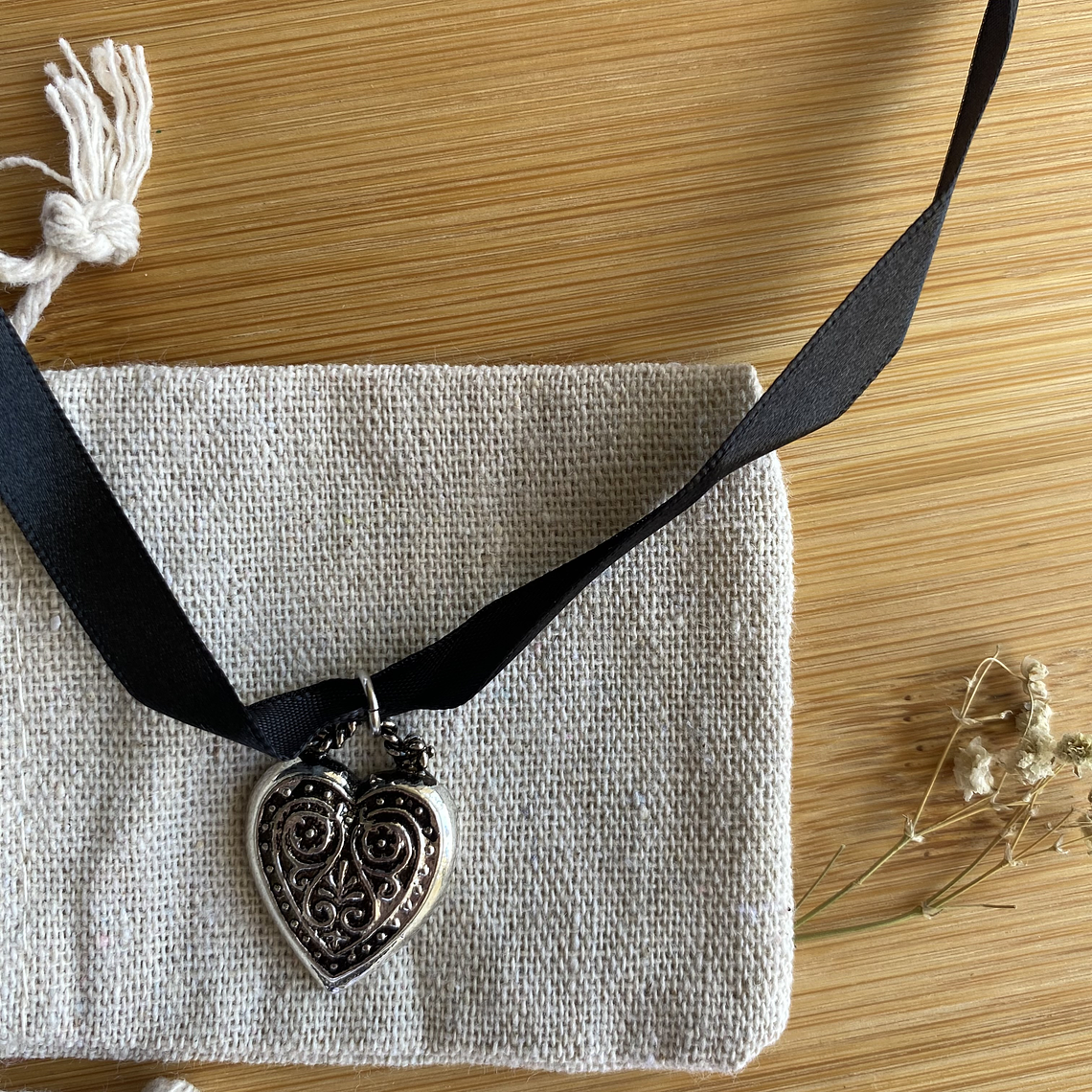 Collar corazón silver 1