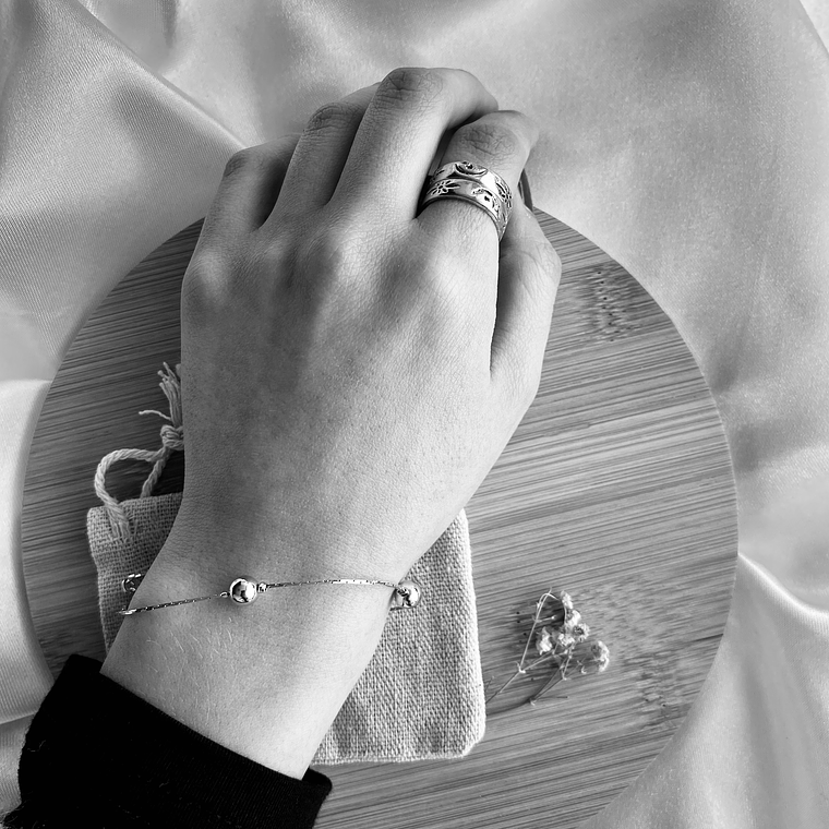 Pulsera esferas gold 3