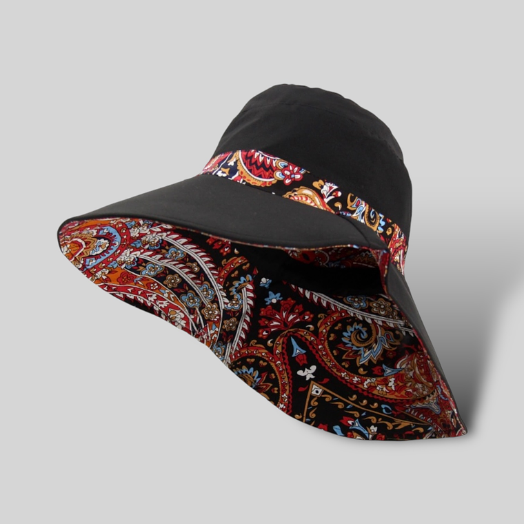 Sombrero playero reversible 1