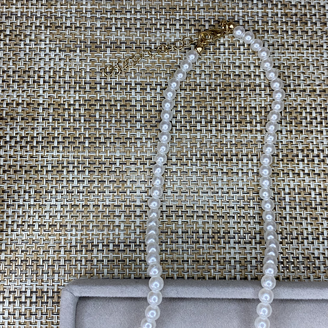 Collar perlas artificial 3