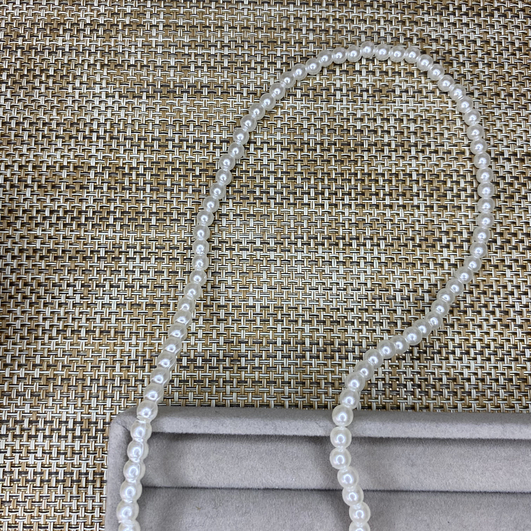 Collar perlas artificial 3