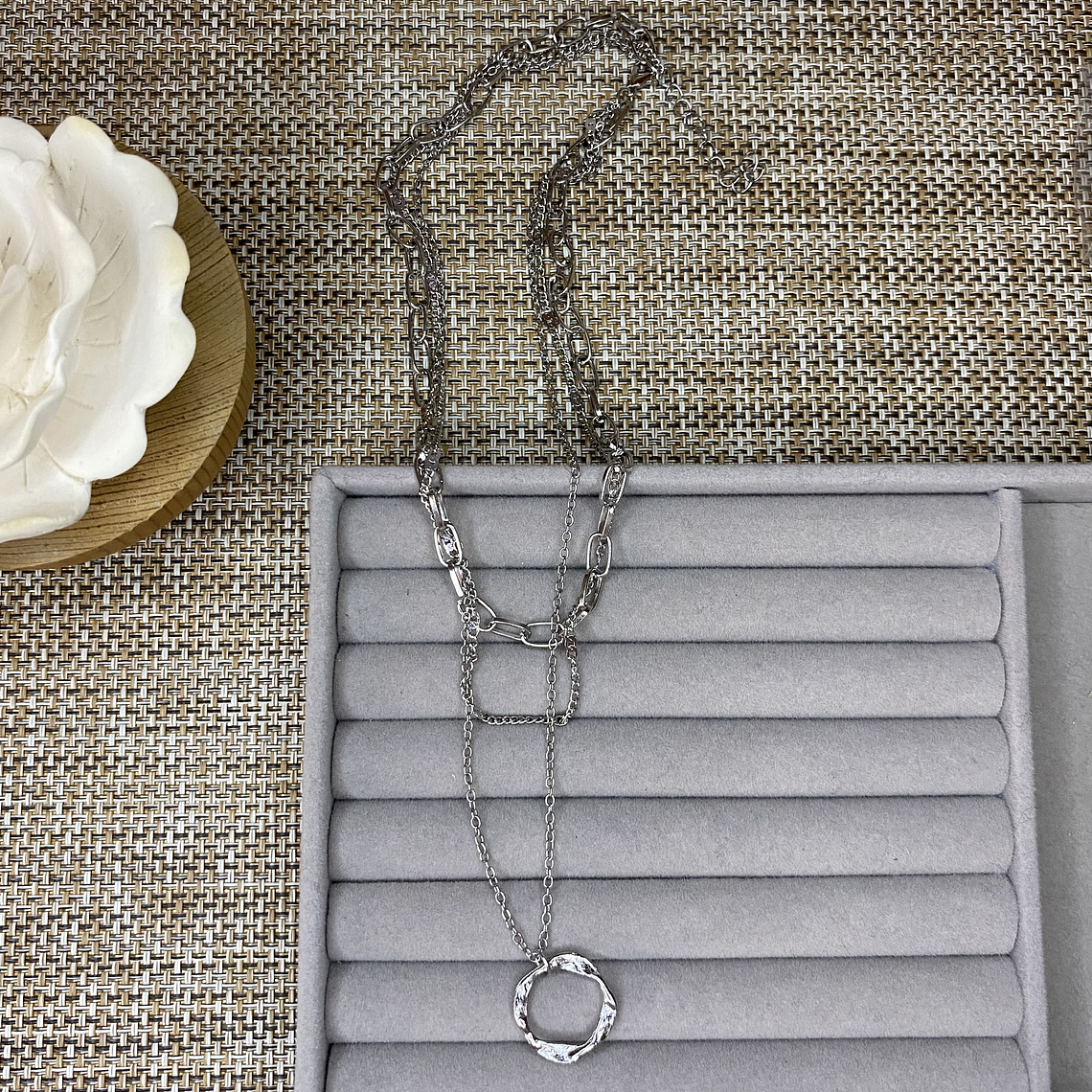 Collar doble silver 1