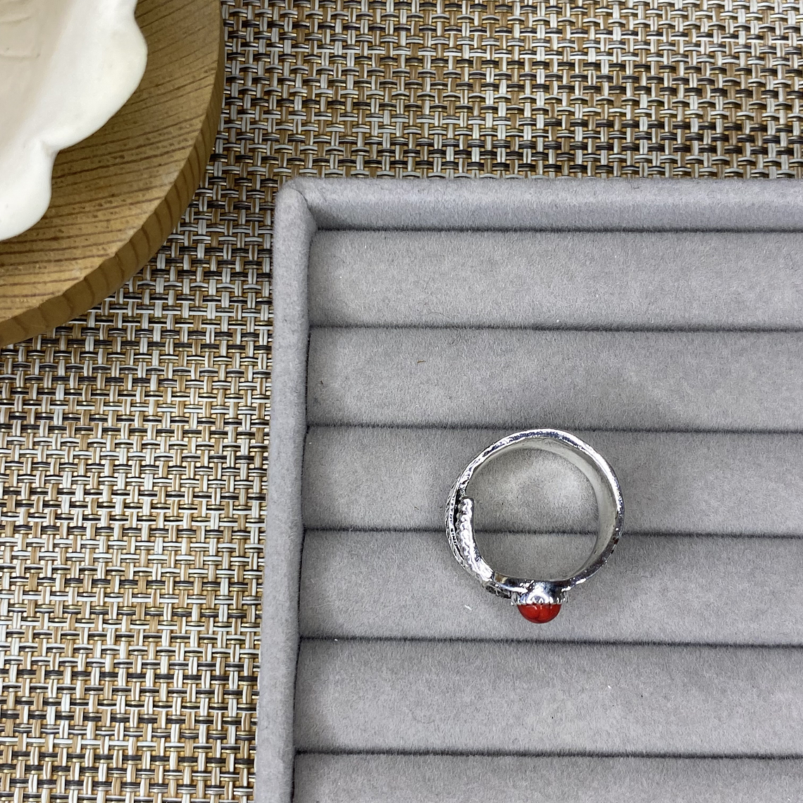 Anillo piedra artificial 4