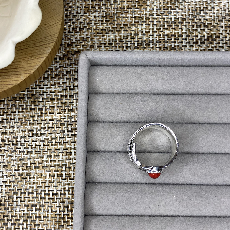 Anillo piedra artificial 4