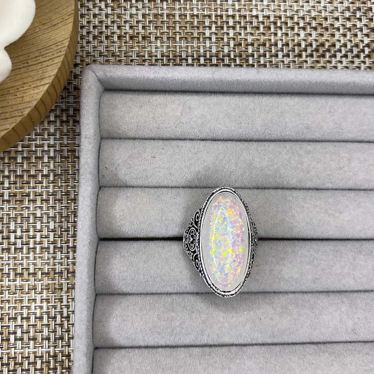 Anillo piedra artificial 1