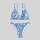 Bikini floral Azul - Miniatura 1