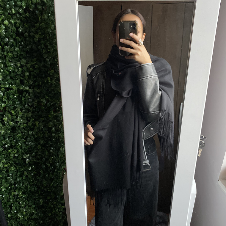 Bufanda cashmere Negra 1