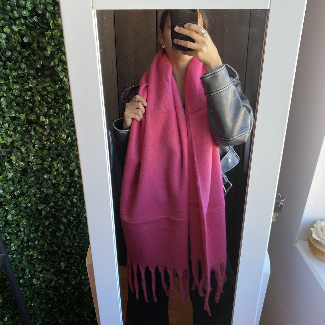 Bufanda alpaca Fucsia 1