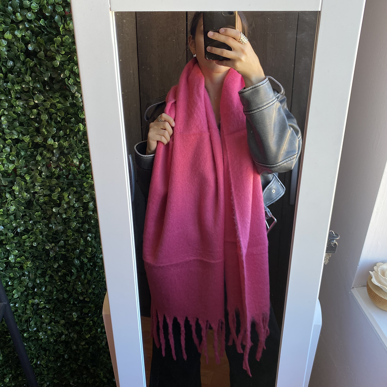 Bufanda alpaca Fucsia 1