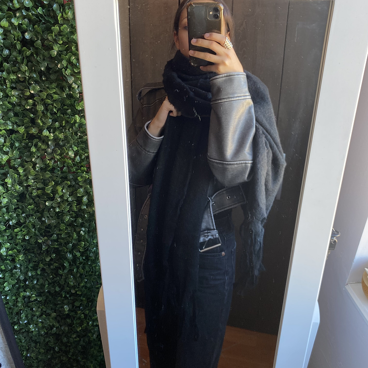 Bufanda alpaca Negra 1