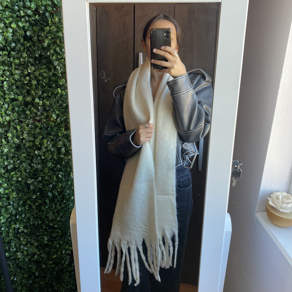 Bufanda alpaca Blanca 1