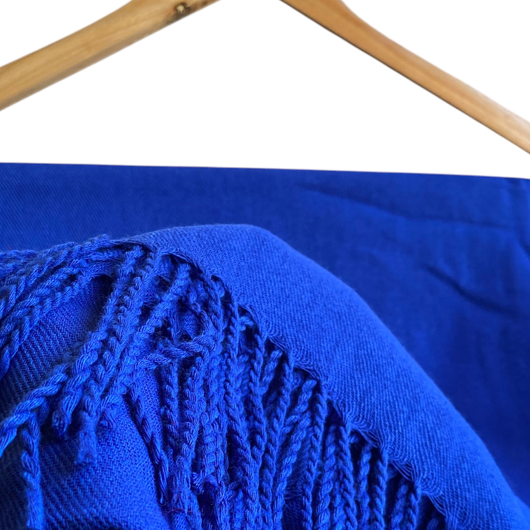 Bufanda Cashmere Azul rey 2