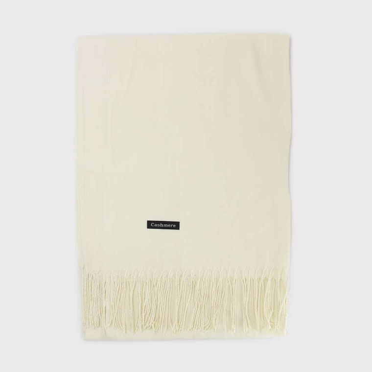 Bufanda Cashmere Blanco cálido 1