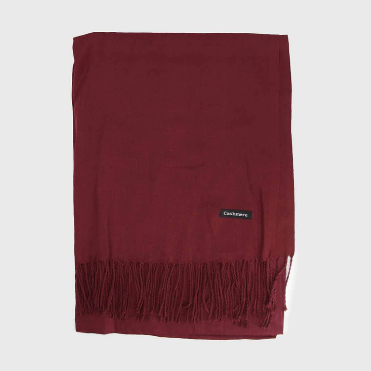 Bufanda cashmere Burdeo  1